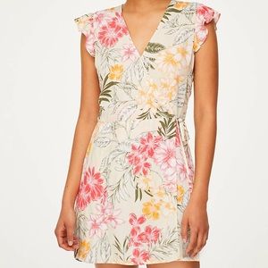Loft floral flutter skirt romper size 8
